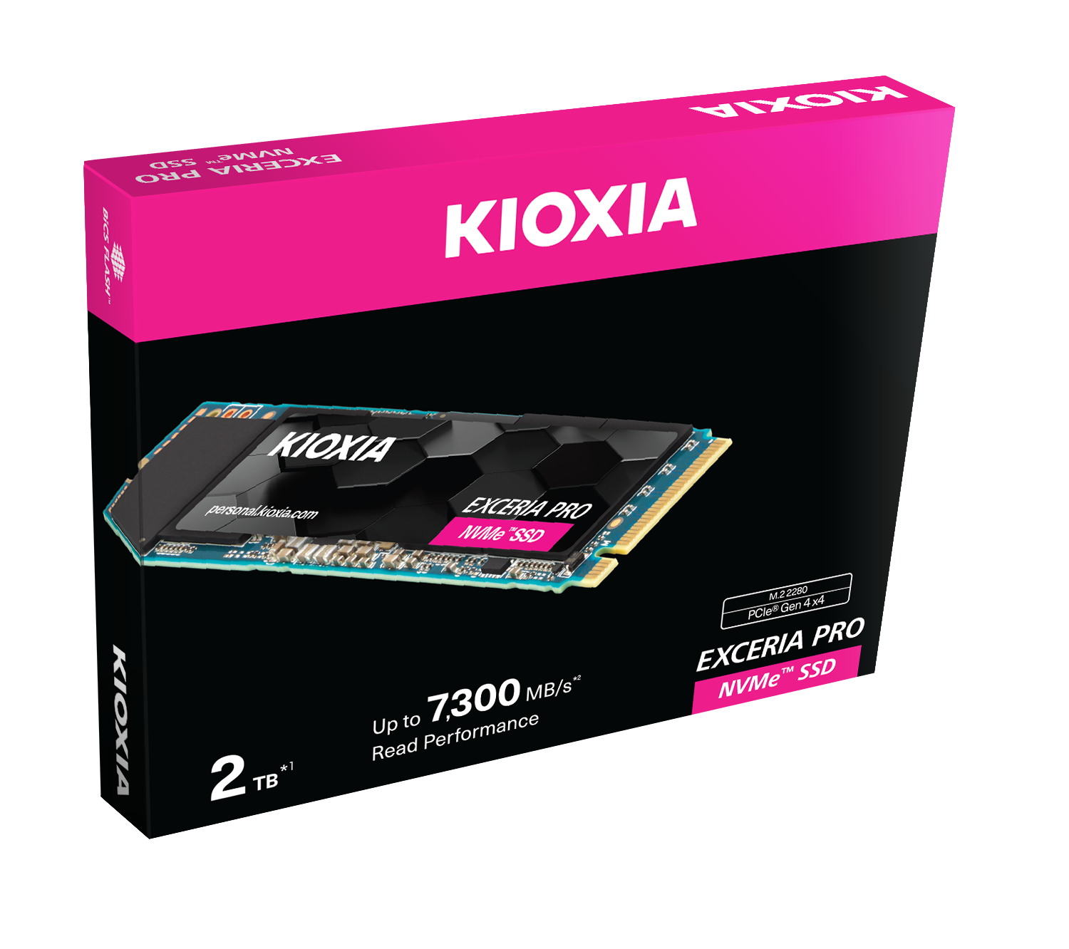 KIOXIA Exceria PRO NVME M.2. 2280 2TB RW 7300/6400 MB/s