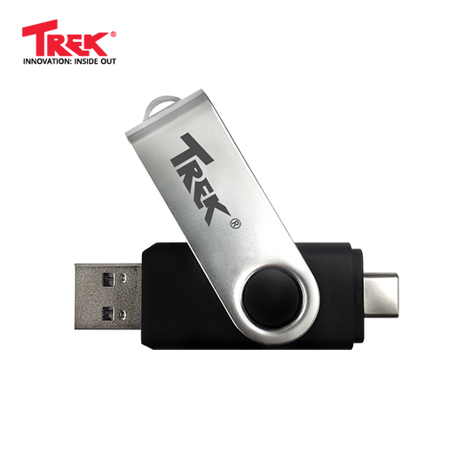 TREK TD DUO THUMBDRIVE™ - 360° ROTATING 'A' n 'C' (Supports IPhone 15 PRO)
