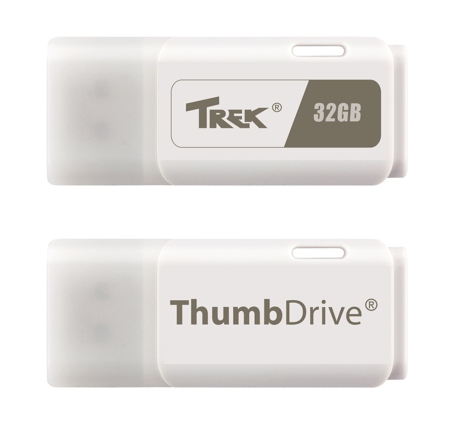 TREK TD WHITE THUMBDRIVE™ CLASSIC SLIM 'N' SLEEK