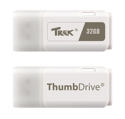 TREK TD WHITE THUMBDRIVE™ CLASSIC SLIM 'N' SLEEK